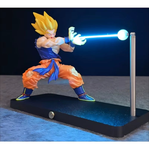 Dragon Ball Son Goku Light Lamp Model Kakarotto Kamehameha Wave Magnetic Ornament Anime Action Figure Collectible Gift