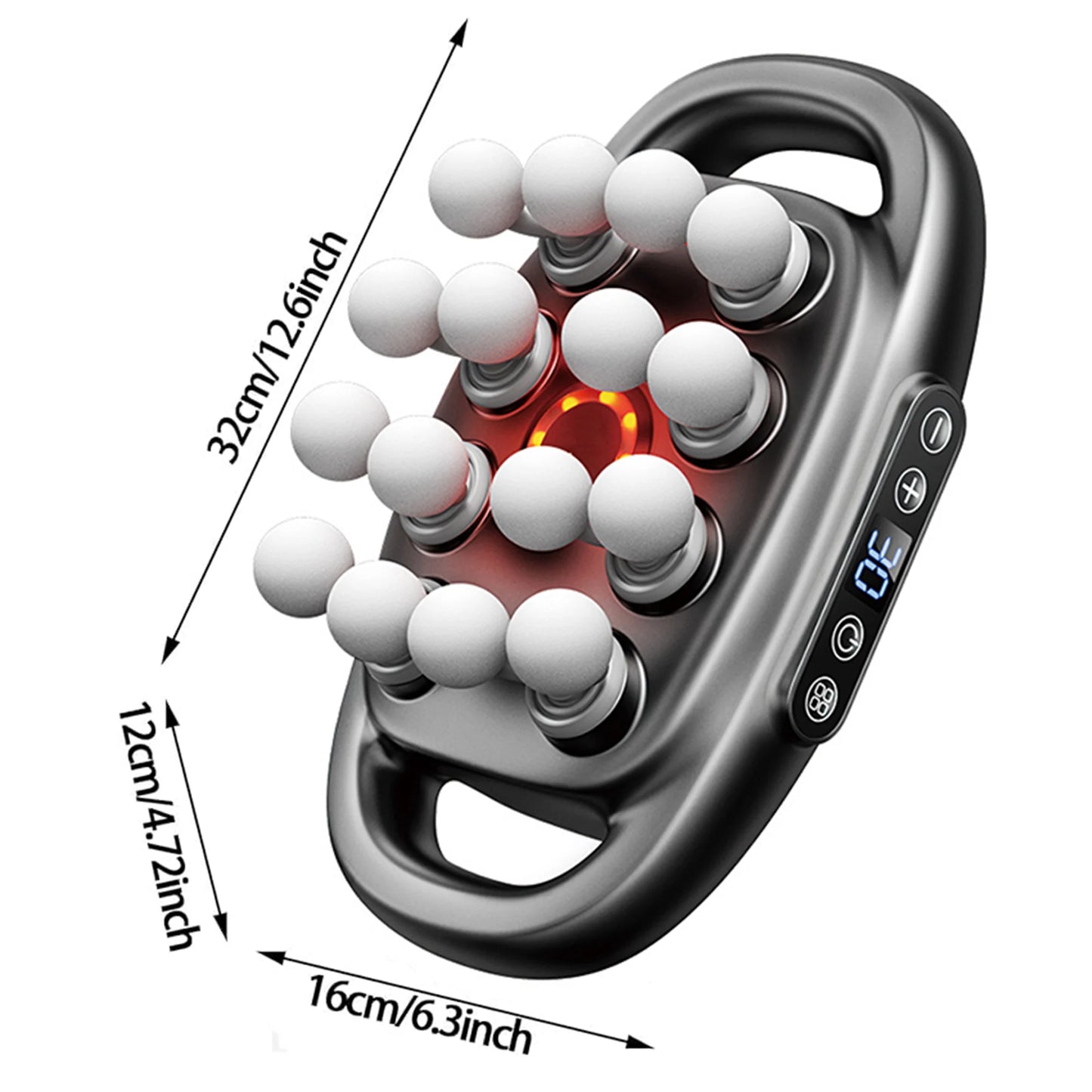 Massager Gun Set Deep Tissue Body Fitness Muscle Electric Relax Massager for Back Shoulders Legs Foot 16 Heads